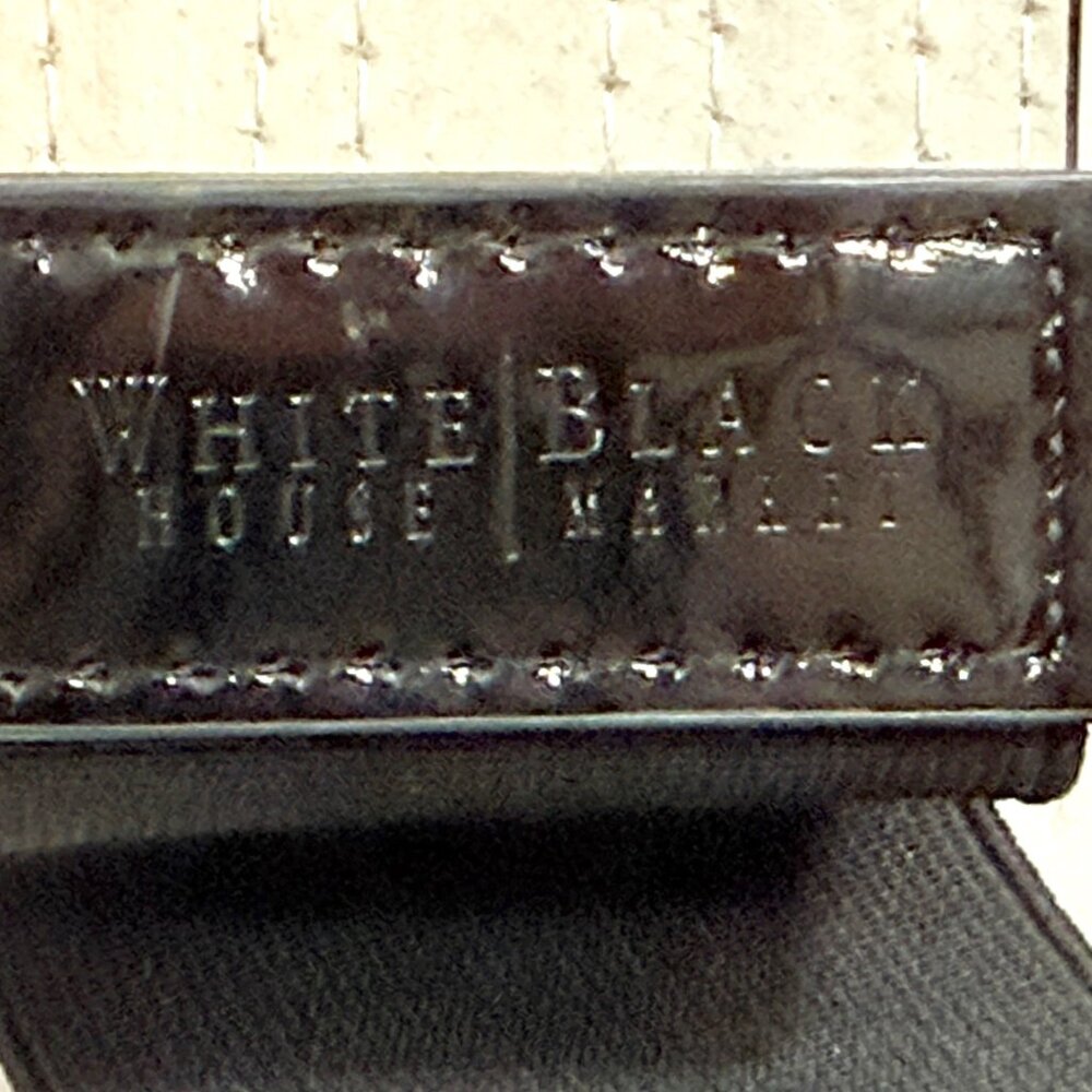 WHBM Striped Patent Leather Belt w/Statement Buckle Snakeskin Print Detail - M - Picture 9 of 9